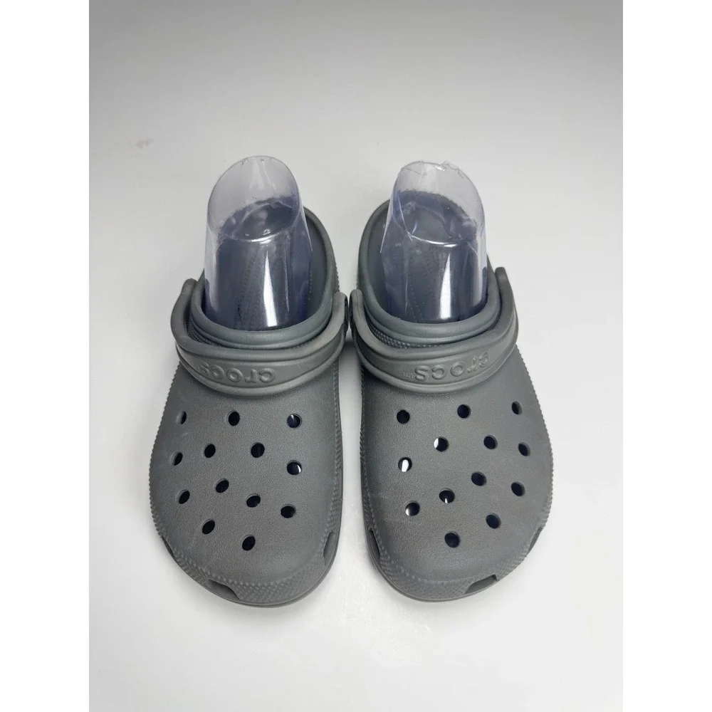 Crocs Classic Clogs Unisex M6/W8 Black Round Toe Slingback Strap Slip On Shoes